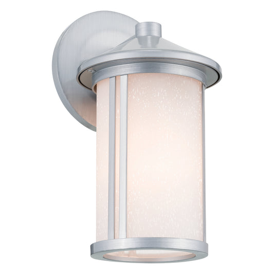 Lombard One Light Outdoor Wall Mount in Brushed Aluminum