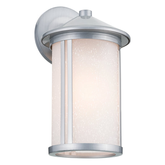 Lombard One Light Outdoor Wall Mount in Brushed Aluminum