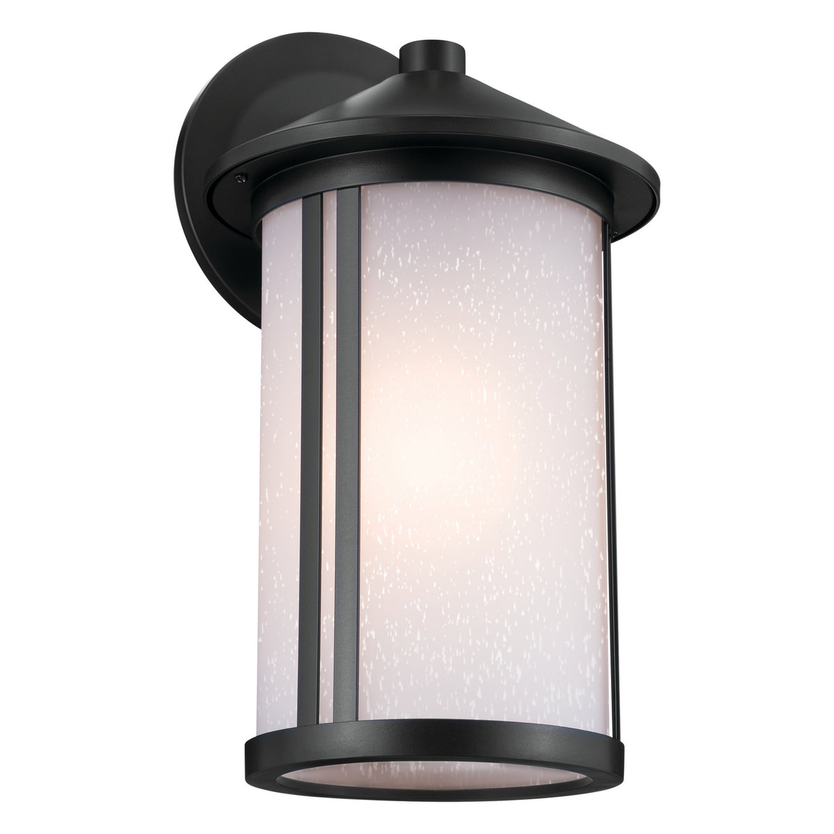 Lombard One Light Outdoor Wall Mount in Black