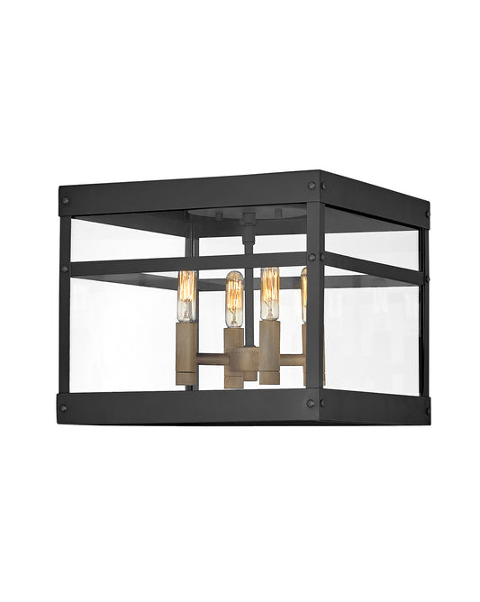 Porter LED Flush Mount in Black