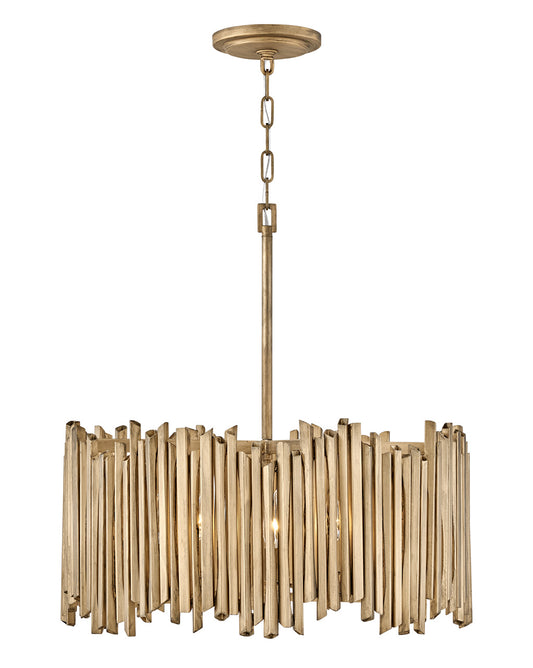 Roca LED Chandelier in Burnished Gold