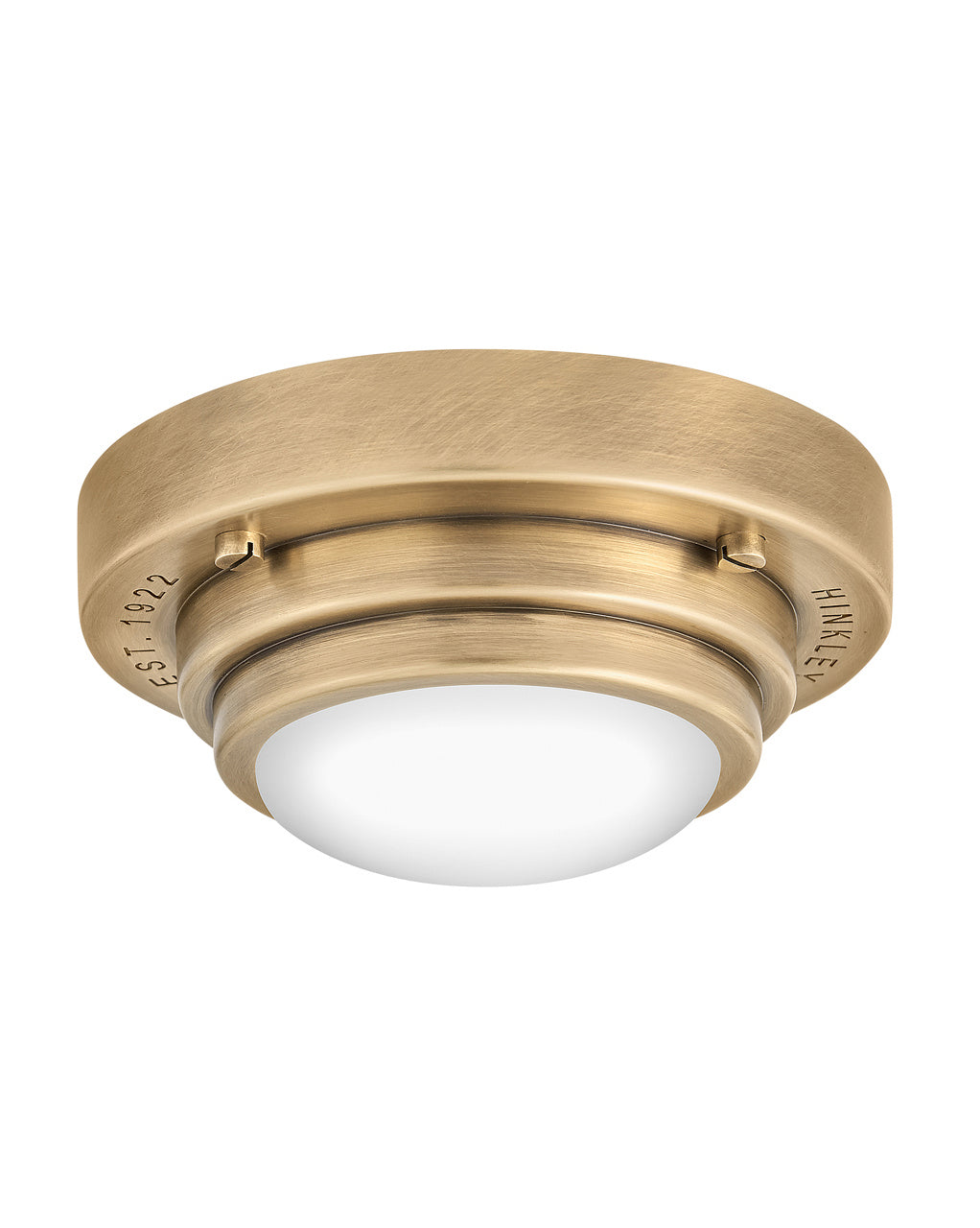 Porte LED Flush Mount or Sconce in Heritage Brass