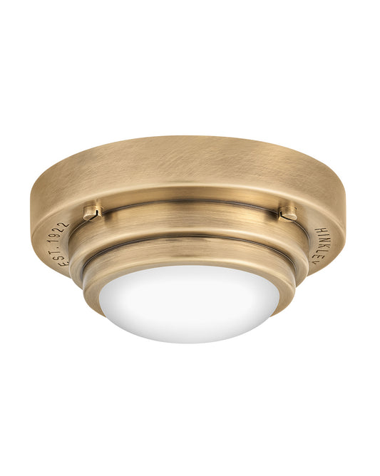Porte LED Flush Mount or Sconce in Heritage Brass