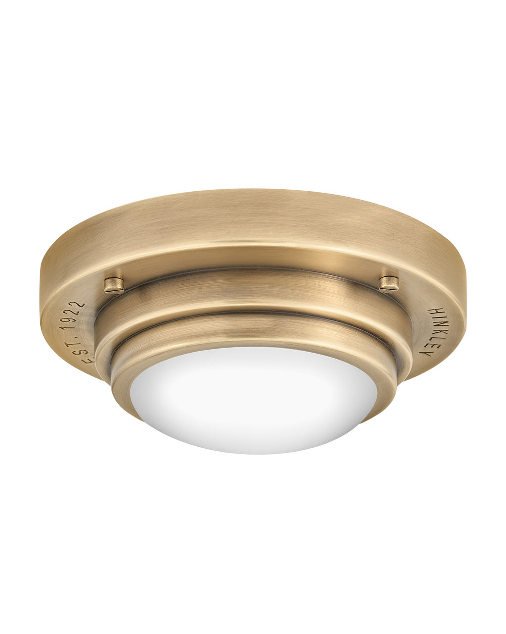 Porte LED Flush Mount or Sconce in Heritage Brass