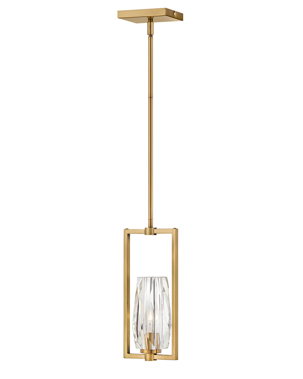 Ana LED Pendant in Heritage Brass