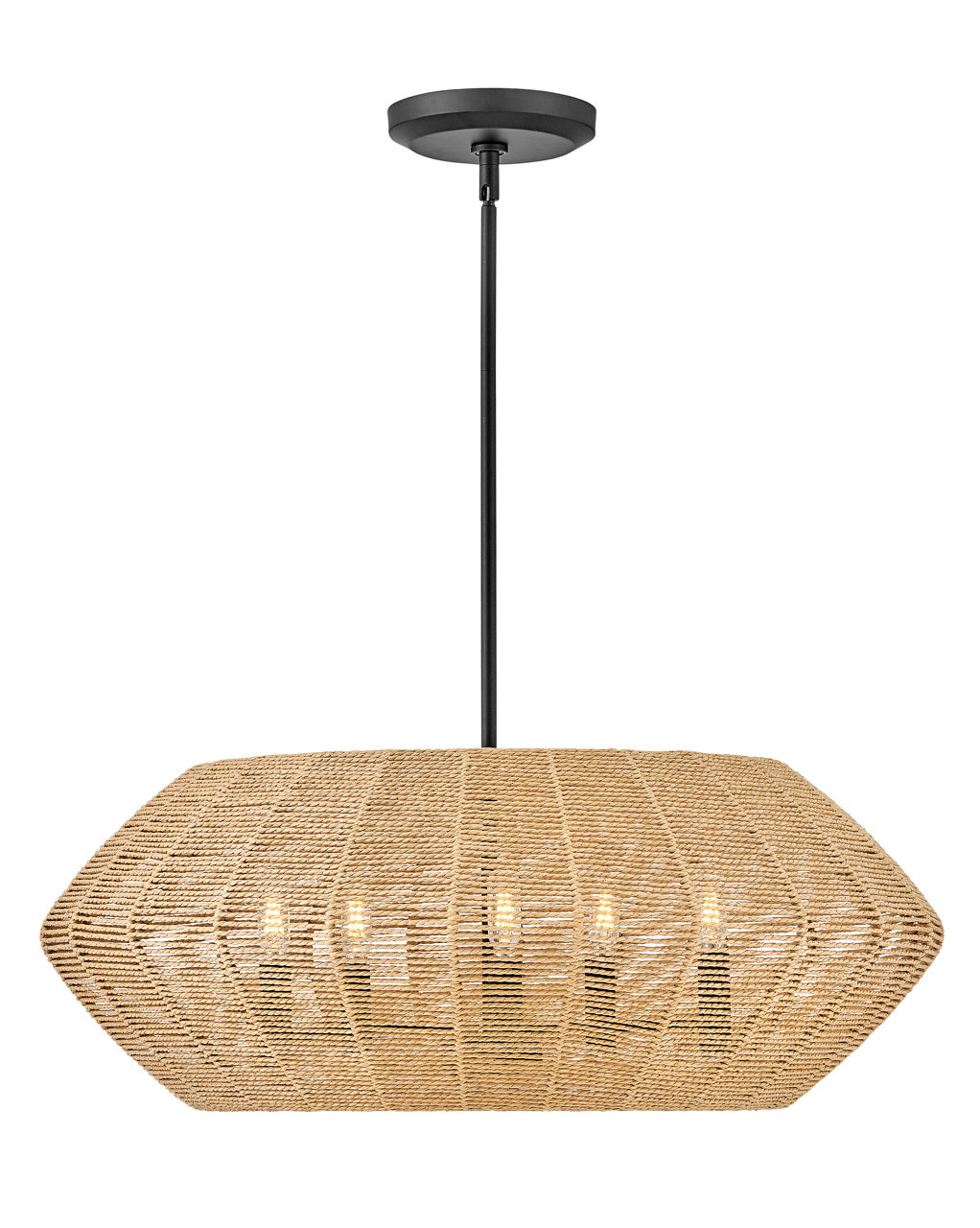 Luca LED Chandelier in Black