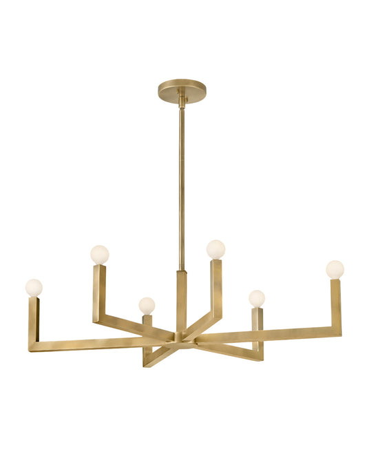 Ezra LED Pendant in Heritage Brass