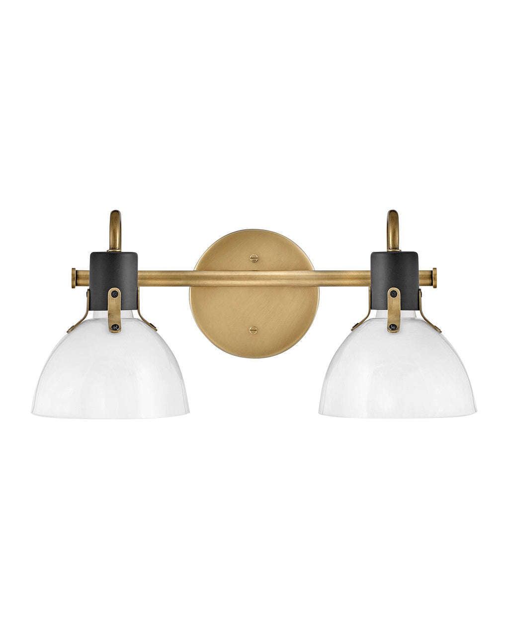Argo LED Vanity in Heritage Brass