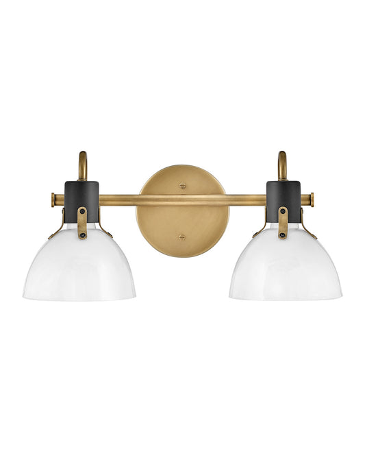 Argo LED Vanity in Heritage Brass