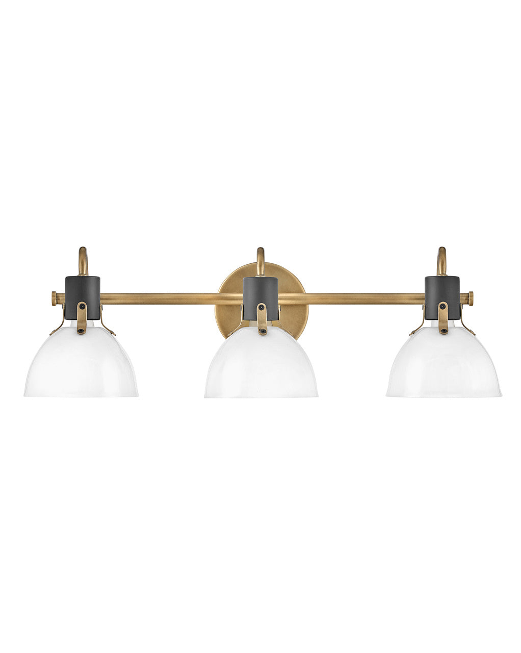 Argo LED Vanity in Heritage Brass