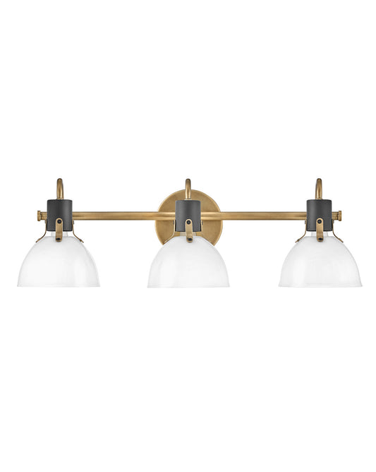 Argo LED Vanity in Heritage Brass