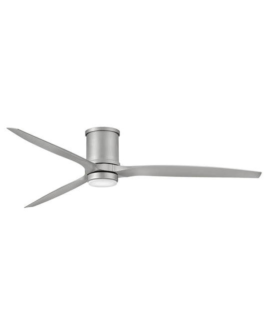 Hover Flush 72"Ceiling Fan in Brushed Nickel