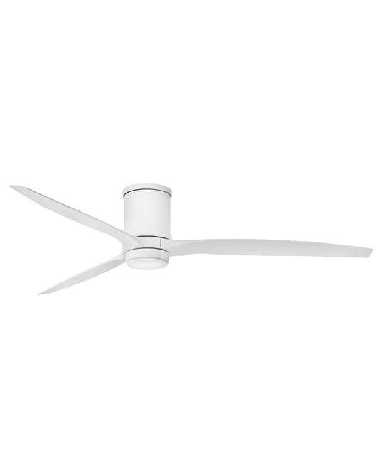 Hover Flush 72"Ceiling Fan in Matte White
