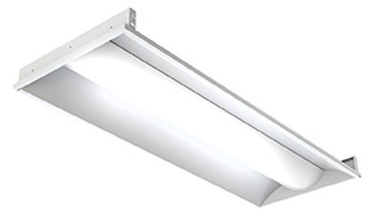 LED Direct-Indirect Troffers in White
