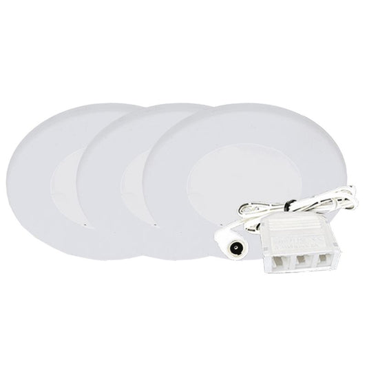 Westgate - PL12-3KIT-30K-WH - 3-Pack Kit Slim Puck Light - White