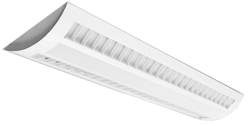 Westgate - SCPP-UD-4FT-60W-35K-D - LED Suspended 2/3 Louver & Perf. Center Basket Light (Up/Down) - White