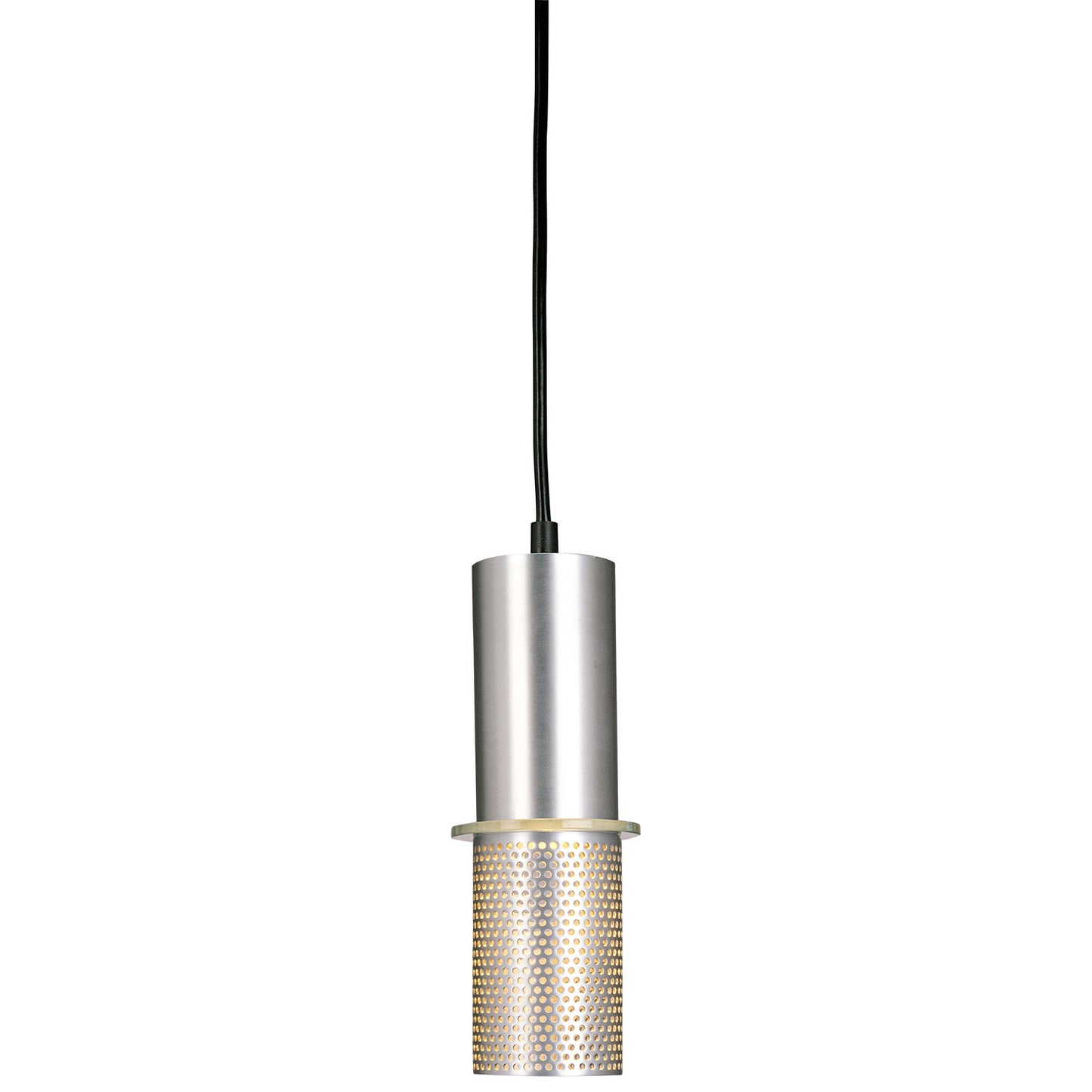 Larry One Light Mini Pendant in Satin Aluminum