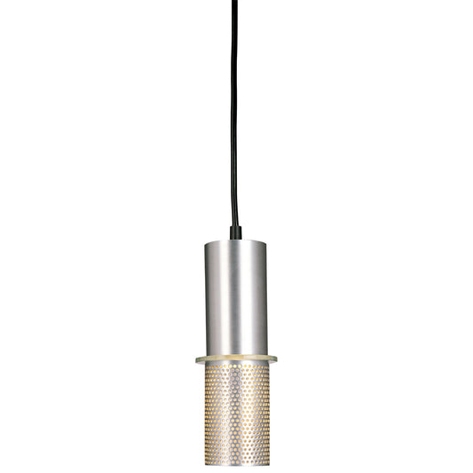 Larry One Light Mini Pendant in Satin Aluminum