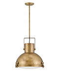Nautique LED Pendant in Heritage Brass