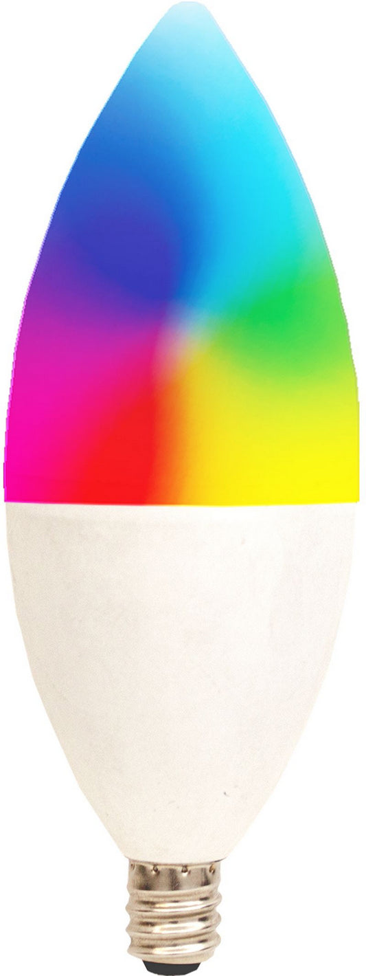 Westgate - TC-E12-4.5W-RGBW-WIFI - Bluetooth Wg App Compatible Rgbw E12 Lamp - White