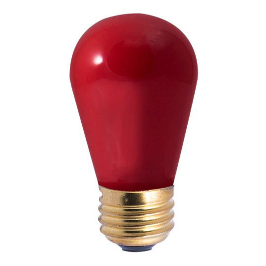 11W S14 SIGN CERAMIC RED E26 130V