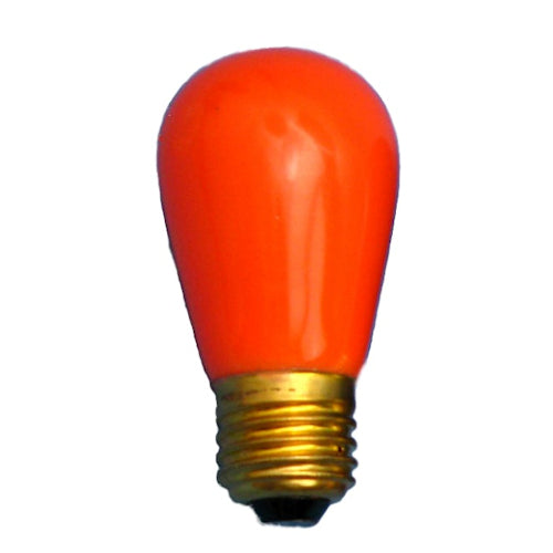 Sival S14 11W (11S14) Sign Light Bulb - Various Colors Available - (Medium Base/E27), Transparent Green, 120-Pack