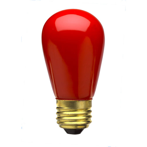 Sival S14 11W (11S14) Sign Light Bulb - Various Colors Available - (Medium Base/E27), Ceramic Blue, 240-Pack