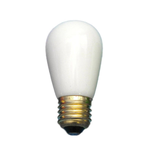 11S14 Sign Bulb, 11W, 130V, E27 base, ceramic (opaque) white