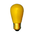 Sival 11S14YE S14 sign bulb 11W medium base 130V, ceramic opaque yellow