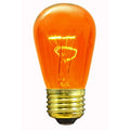 Sival 11S14TA S14 sign bulb 11W medium base 130V, transparent amber