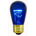 Sival 11S14TB S14 sign bulb 11W medium base 130V, transparent blue