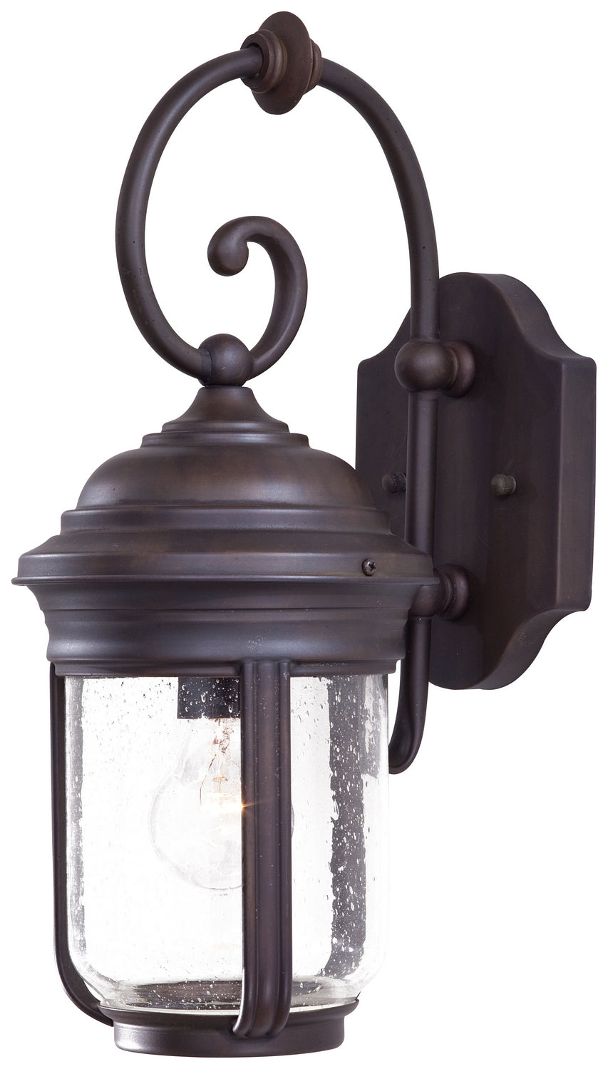 Amherst One Light Wall Mount in Roman Bronze