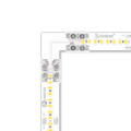 Diode LED DI-TB12-90-TTT-1 Tape Light 90 Degree Corner Connector With Attached 12mm Tape-to-Tape Terminal Blocks - Pack of 1