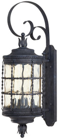 Mallorca Four Light Wall Mount in Spanish Iron