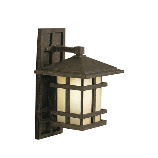 Cross Creek One Light Outdoor Wall Mount in Aged Bronze