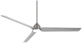 Java Xtreme 84"Ceiling Fan in Brushed Nickel Wet