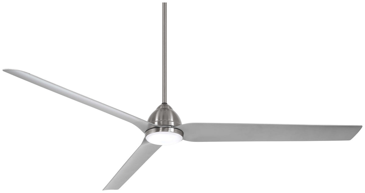 Java Xtreme 84"Ceiling Fan in Brushed Nickel Wet