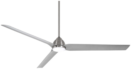 Java Xtreme 84"Ceiling Fan in Brushed Nickel Wet