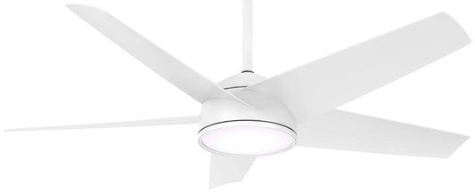 Chubby 58"Outdoor Ceiling Fan in Flat White