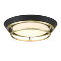 Beam Me Up! LED Flush Mount in Coal Black