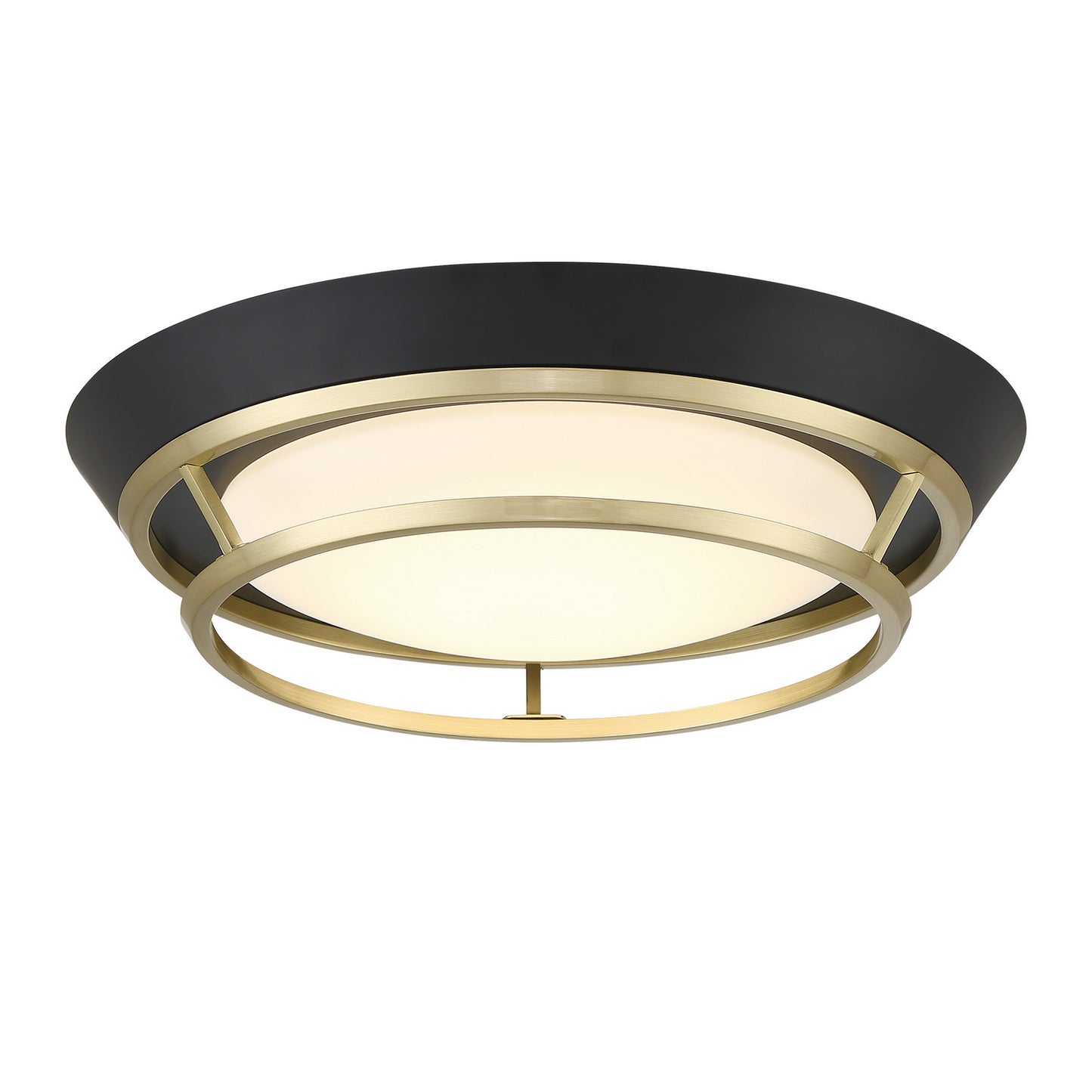 Beam Me Up! LED Flush Mount in Coal Black
