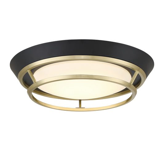 Beam Me Up! LED Flush Mount in Coal Black