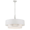Gramercy by Robin Baron Four Light Pendant in Polished Nickel