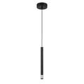 Wand LED Mini Pendant in Brushed Nickel and Coal Highlights
