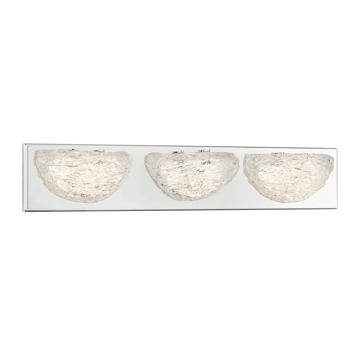 Modern Ice LED Bath in Chrome