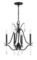 Laurel Estate Four Light Chandelier in Coal