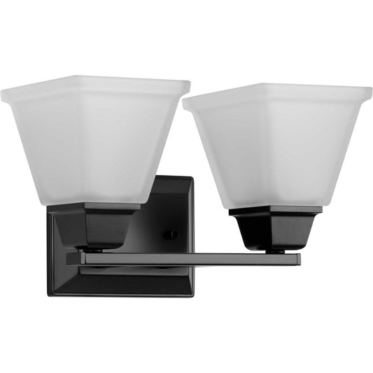 Clifton Heights Two Light Bath Vanity in Matte Black