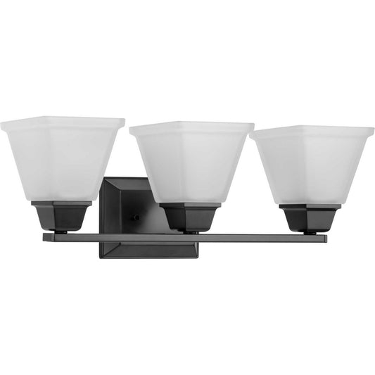 Clifton Heights Three Light Bath Vanity in Matte Black