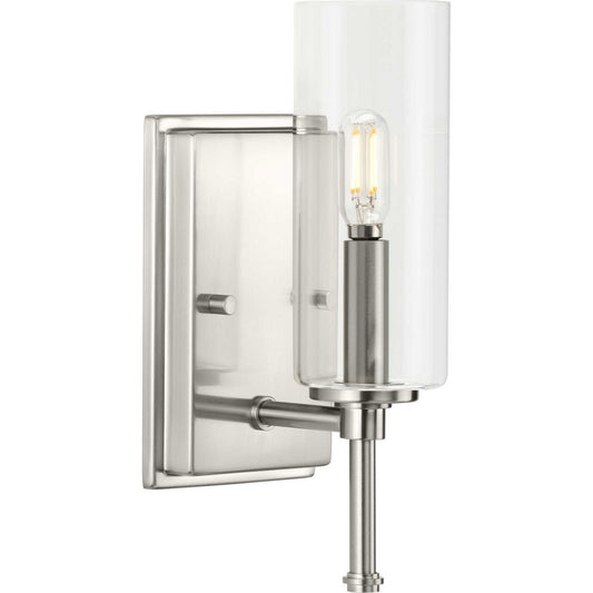 Elara One Light Bath Vanity in Brushed Nickel