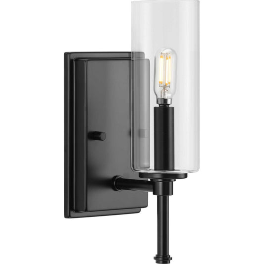 Elara One Light Bath Vanity in Matte Black